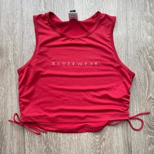 Red Ryderwear crop top